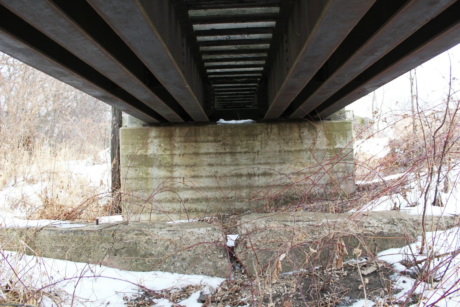 Under bridge
